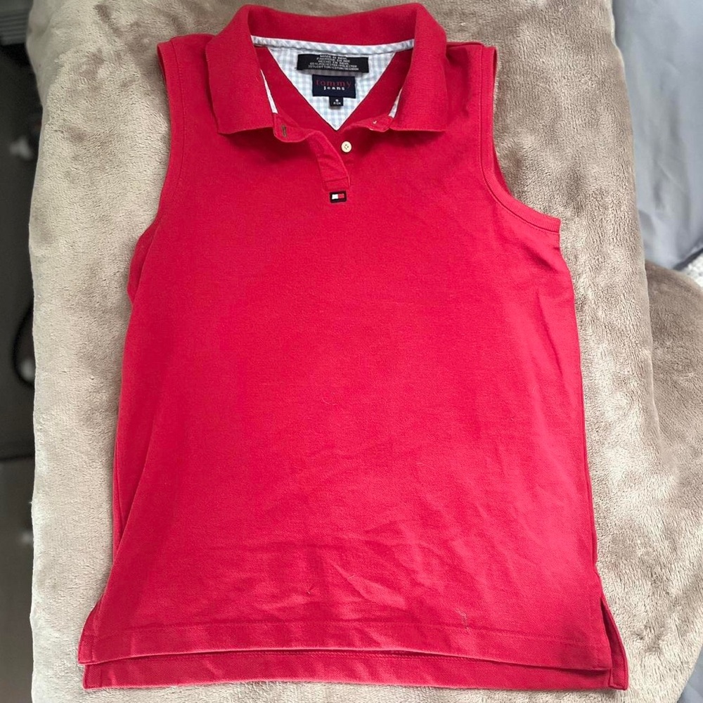 Red Polo Tank! Tommy Hilfiger size Small❤️